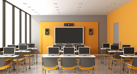 Contemporary multimedia classroom