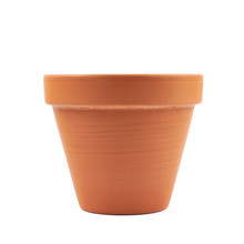 Empty Ceramic Flower Pot Isolated