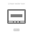 © dmitrey - Pad. Linear vector icon.