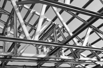  Structure of steel roof.