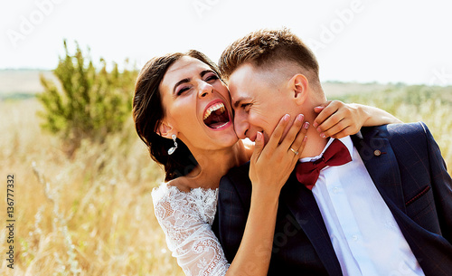 Zdjęcie XXL Szczęśliwa para newlywed