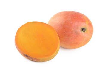 Wall Mural - The mango fruit isolated on white