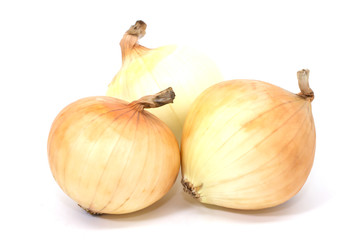 Onion onwhite background.