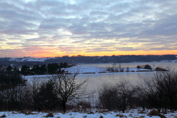  Sunset at the lake