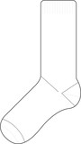 Fototapeta  - Sock Line Drawing Fashion Template