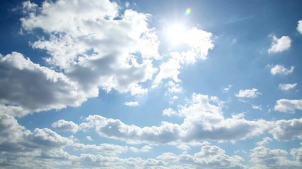 Wall Mural - the clear sky with a cloud