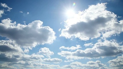 Wall Mural - the clear sky with a cloud