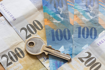 Swiss francs / the concept the home loan.