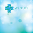 © evryka23 - Abstract medical molecule green light background