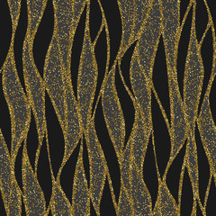 Aufkleber - Seamless vector wave pattern for textile and decoration.