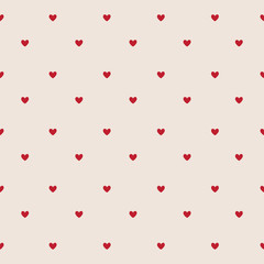 Wall Mural - Valentine`s Day card, hearts