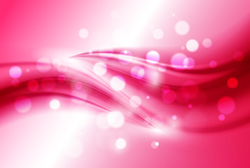 Poster - Smooth light blue waves lines and Lens Flares vector abstract background.