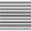 © tuulijumala - Seamless black and white arrow stripe dividers vector set.