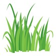 Grass icon, cartoon style