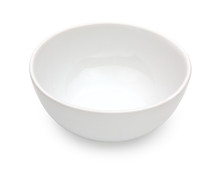 White Ceramic Bowl Isolated On White Background