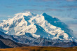 View of majestic Denali (Mount McKinley), highest mountain of North America,  Denali National Park, Alaska 