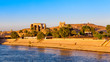 Kom Ombo temple, Egypt. temple at sunset on the Nile in Egypt