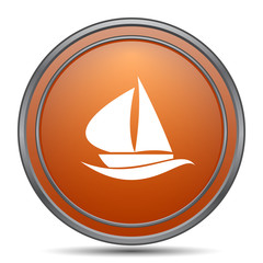 Canvas Print - Sailboat icon