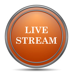 Canvas Print - Live stream icon