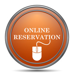 Canvas Print - Online reservation icon