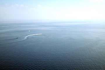 view of the sea from a heigh