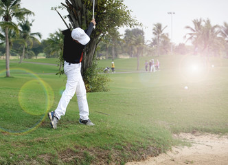 Wall Mural - Women's golf is a sport that requires endurance.