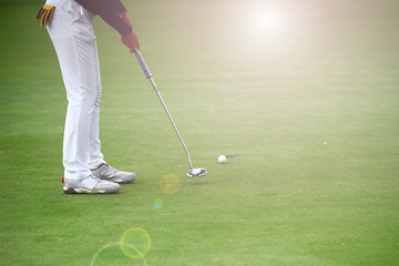 Wall Mural - Women's golf is a sport that requires endurance.