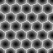 Seamless pattern with grey hexagonal forms