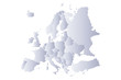 map europe gray
