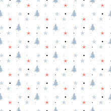 White X-mas Pattern For Background Papper