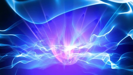 abstract motion background shining light rays bokeh particles and energy waves loop.