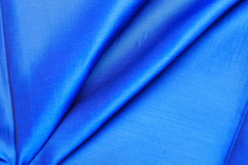 Asia silk blue fabric pattern background