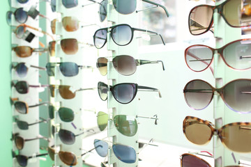 Sticker - Showcase with different sunglasses