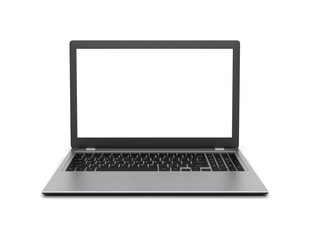 laptop computer on white background