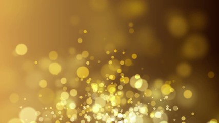 Wall Mural - abstract motion background shining light rays bokeh particles and energy waves loop.