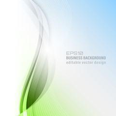 Fototapete - Abstract wavy vector business background.