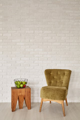 Wall Mural - Room with armchair and stool