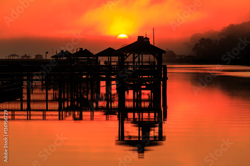 Boat Dock Sunrise