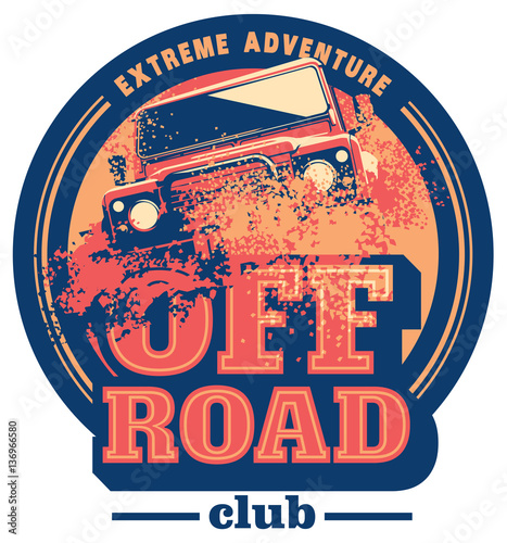 Fototapety Off Road  logo-samochodu-terenowego-suv-safari-ekspedycja-terenowa