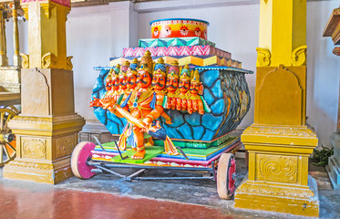 Poster - The Ravana cart in Munneswaram Temple, Chilaw, Sri Lanka