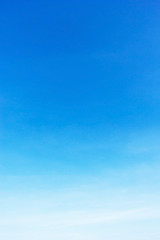 Blue sky background and empty space