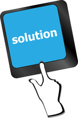 Poster - Computer keyboard with support key. business concept