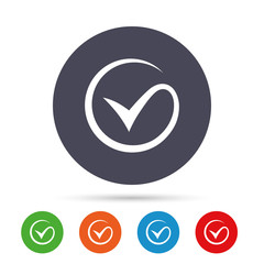 Aufkleber - tick sign icon. check mark symbol.