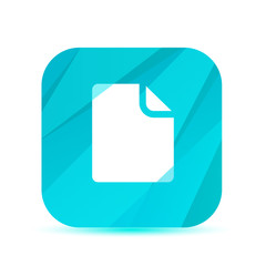 Sticker - Creative Glass App Icon - Vector