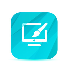 Poster - Creative Glass App Icon - Vector