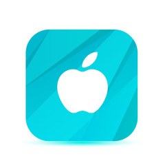 Sticker - Creative Glass App Icon - Vector