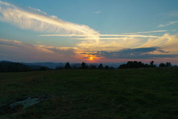 Wall Mural - Sunset at Doughton Park 