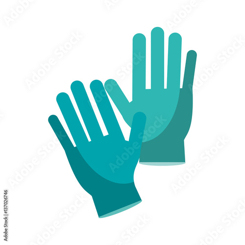 surgery glove medical protective vector illustration eps 10 Tableau sur Toile