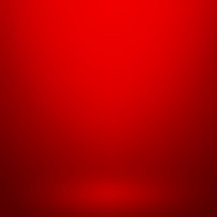 Wall Mural - Abstract red gradient background. Used as background for product display - Vector 