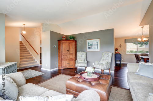 Cozy Family Room Interior With Traditional American Design Buy